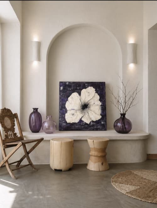 Veil - Power Flower | Wall Sculpture in Wall Hangings by Urban Plaster Bloom