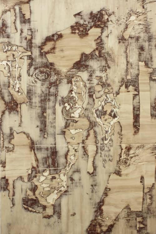 Dantesque | Wall Sculpture in Wall Hangings by Yechel Gagnon | National Art Museum of China in Dongcheng Qu. Item composed of wood