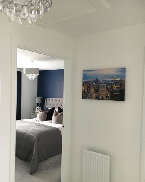“View from the Rockefeller Center, New York” boxed canvas print | Prints by Lesley Anne Derks. Item made of canvas