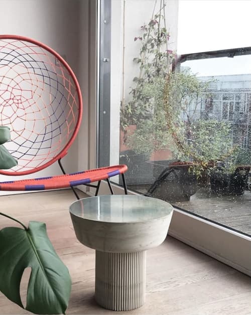 Cast side table | Tables by Natascha Madeiski. Item made of synthetic