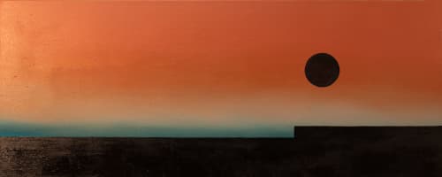 Horizons Of Heaven #7 | Oil And Acrylic Painting in Paintings by Andrew Martin Miller. Item made of canvas & synthetic compatible with minimalism and mid century modern style