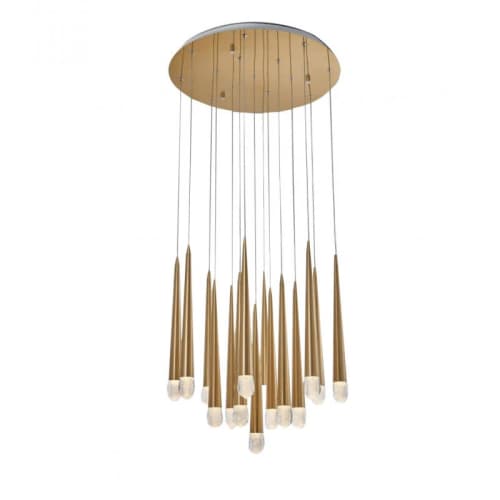 WM2055 DROPLET CLUSTER | Chandeliers by alanmizrahilighting | New York in New York. Item composed of brass and glass