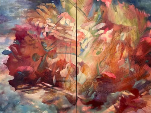 Cold wax | Mixed Media in Paintings by AnnMarie LeBlanc