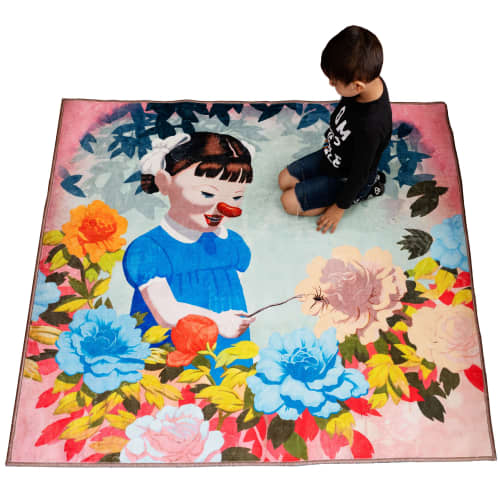 Violently Happy Persian Rug | Area Rug in Rugs by Victor Castillo. Item composed of fiber