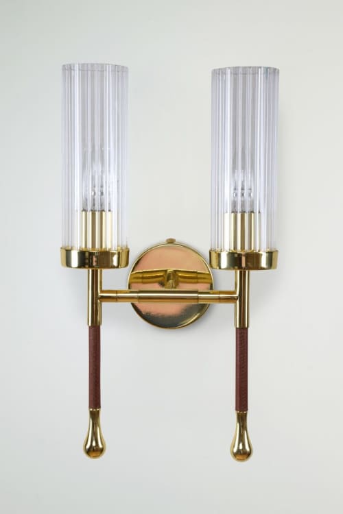 Daya-W2 | Sconces by Jonathan Amar Studio. Item composed of brass