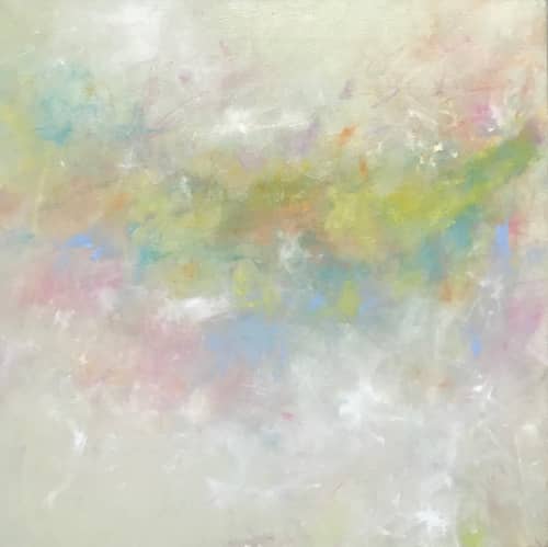 Calming Touch Oil Abstract | Oil And Acrylic Painting in Paintings by Strokes by Red - Red (Linda Harrison). Item made of canvas with synthetic