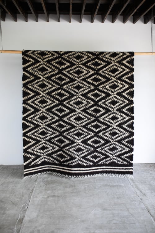 Handwoven Traditional Carpathian Pattern Thin Rugs | Area Rug in Rugs by Creating Comfort Lab. Item composed of fabric