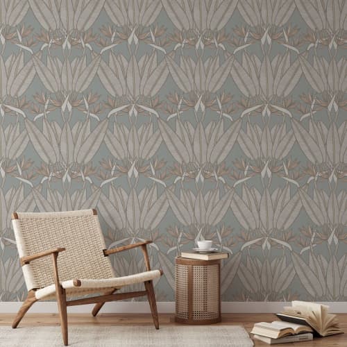 Strelitzia Tropical Wallpaper | Wall Treatments by Patricia Braune. Item composed of paper