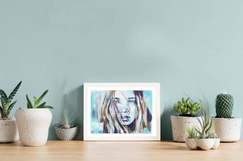 Turquoise Dream | Prints by Hannah Adamaszek. Item composed of paper