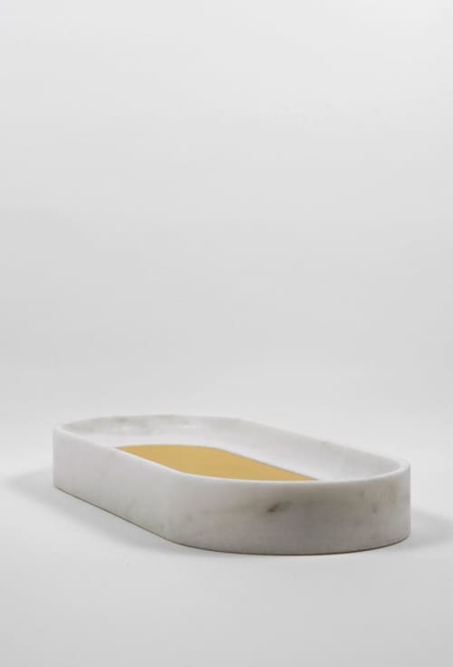 Fondali Emersi - grande ovale | Storage Bin in Storage by gumdesign. Item composed of marble in contemporary style