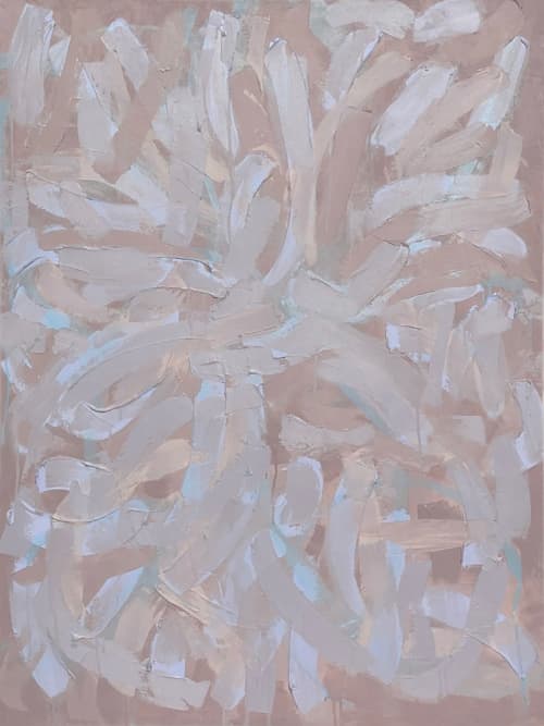 BOUCLE 02 original painting | Mixed Media in Paintings by Stacey Warnix Studio. Item composed of canvas in contemporary style