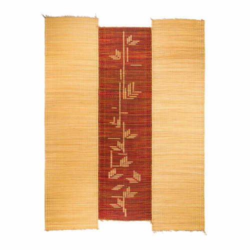Unique and Upscale: Irregularly Shaped Sea Rush Rug | Runner Rug in Rugs by LA FIBRE ARTISANALE. Item made of fiber works with boho & contemporary style