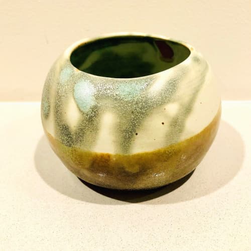 Small Pot Drippy | Cookware by Paysoneight Design by Dawn Palmer. Item made of ceramic works with minimalism & mid century modern style