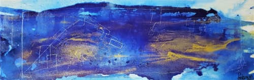 Moorea | Oil And Acrylic Painting in Paintings by Swann Freslon. Item composed of canvas and synthetic