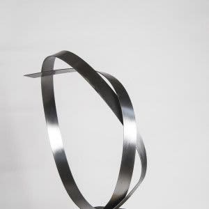 Steel Silver 6 | Sculptures by Joe Gitterman Sculpture. Item made of steel