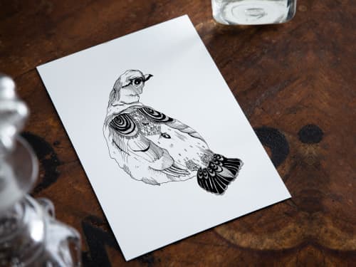 Ptarmigan | Prints by Chrysa Koukoura. Item composed of paper in traditional style