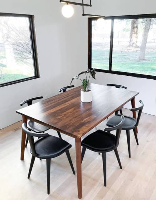 Oxbend Chair - 4 Legged | Dining Chair in Chairs by Fernweh Woodworking. Item made of walnut
