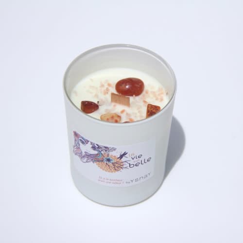 Happiness Crystal Candle | Candle Holder in Decorative Objects by Marie Burgos Design and Collection. Item made of glass