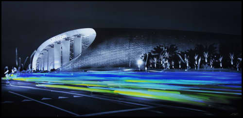 SoFi Stadium | Photography by Pete Kasprzak. Item made of synthetic