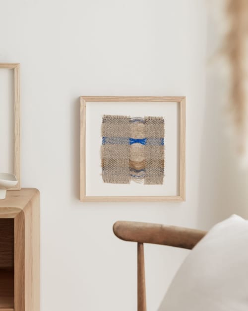 Balcony - Small V | Tapestry in Wall Hangings by Woven Form. Item made of linen compatible with boho and country & farmhouse style