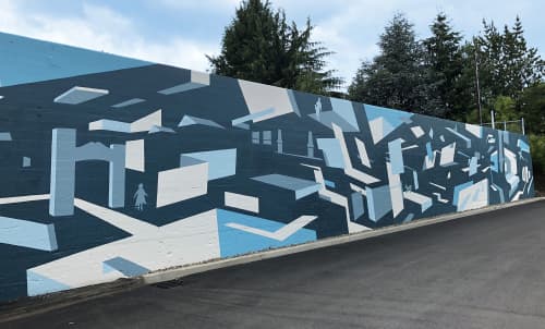 Satellites | Paintings by Damien Gilley Studio | Grant Park Village in Portland