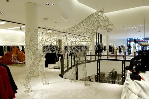Hanger Horse Fabrication | Sculptures by Amuneal | Barneys New York, Las Vegas in Las Vegas. Item composed of metal