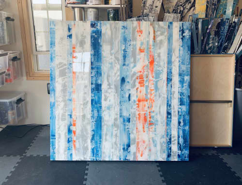 48 inch painting Equanimity. | Oil And Acrylic Painting in Paintings by Andrzej Michael Karwacki. Item composed of synthetic