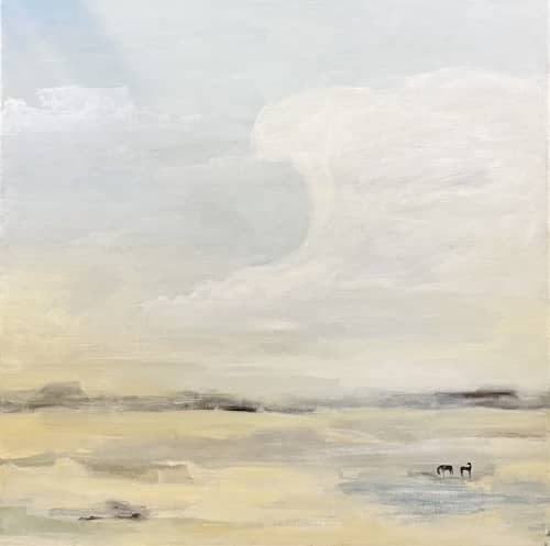 We drift Together | Oil And Acrylic Painting in Paintings by KIRSTEN KAINZ. Item composed of canvas compatible with contemporary and eclectic & maximalism style