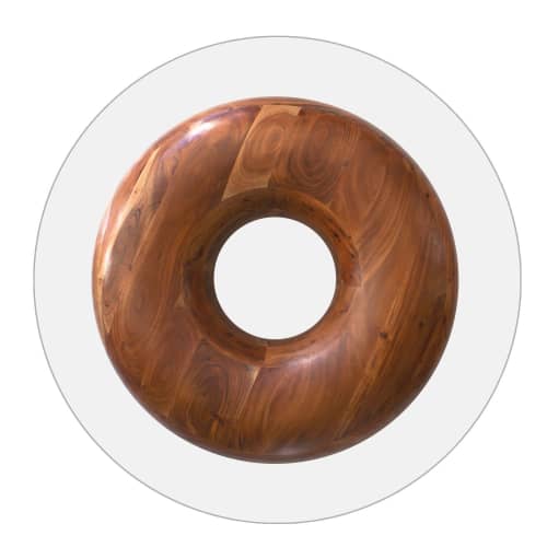 Donut Coffee Table Chocolate | Tables by soft-geometry | Private Residence, San Jose CA in San Jose. Item composed of wood