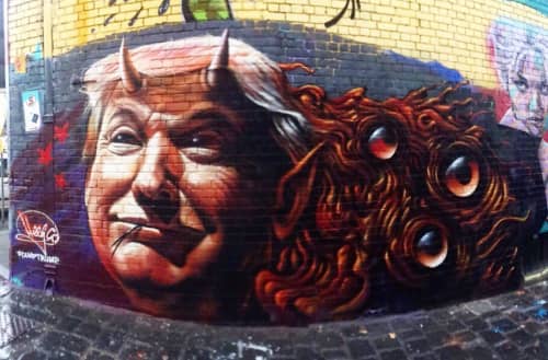 Donald Trump Mural | Street Murals by Heesco. Item composed of synthetic