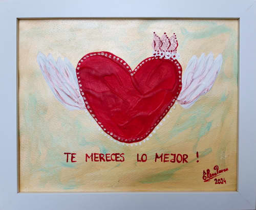 Te mereces lo mejor | Oil And Acrylic Painting in Paintings by Elena Parau