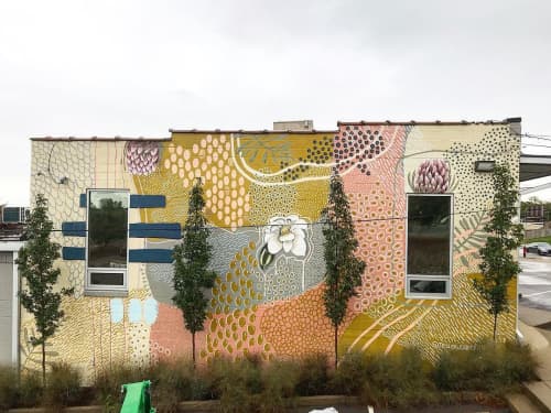 Exterior Mural | Murals by Tess Erlenborn | Galerie Tangerine in Nashville