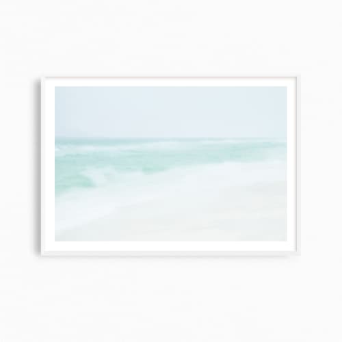 Minimalist ocean wall art, large 'Beach Spray' photograph | Photography by PappasBland. Item composed of paper compatible with minimalism and contemporary style