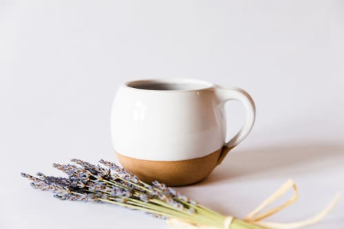 Rustic Coffee Mug | Cup in Drinkware by Tina Fossella Pottery. Item composed of stoneware compatible with rustic style