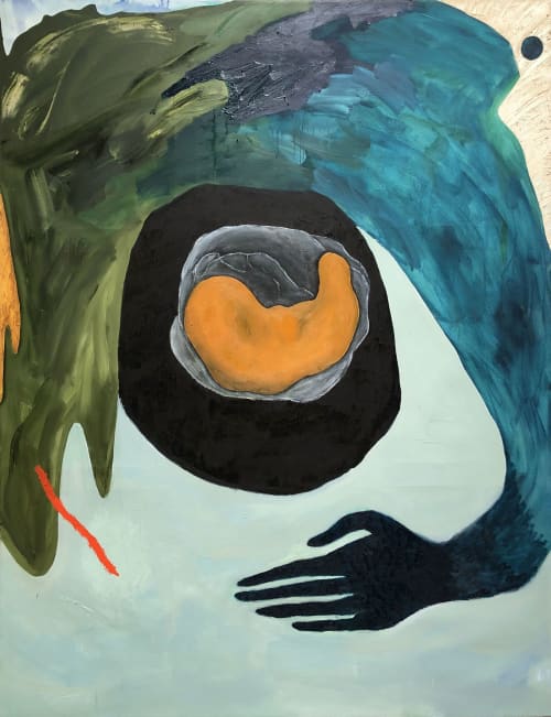 From a tiny nut, a mighty tree will grow | Oil And Acrylic Painting in Paintings by Chaewon Kim. Item made of canvas with synthetic