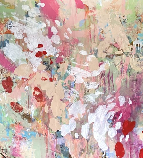 'Filled To Bursting' Original Painting | Oil And Acrylic Painting in Paintings by Jessalin Beutler. Item made of canvas with synthetic works with contemporary & eclectic & maximalism style