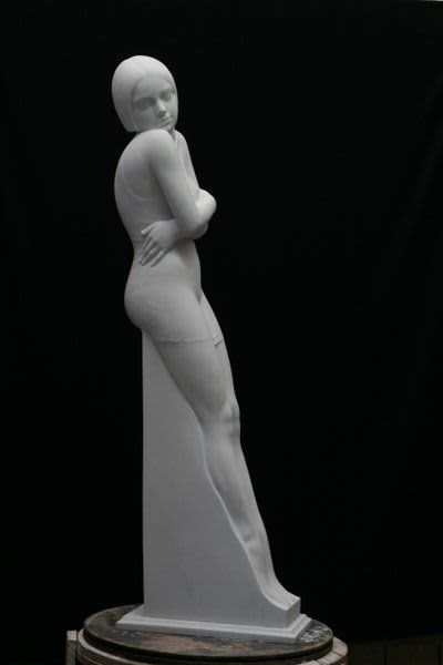 Pioggia | Sculptures by Cicero D'Ávila. Item made of marble