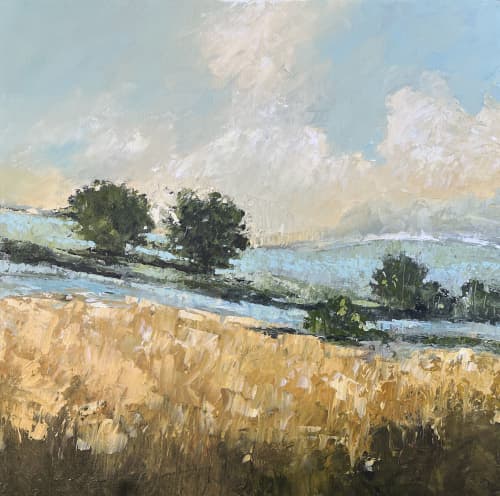 Morning Stillness | Oil And Acrylic Painting in Paintings by Filomena Booth Fine Art. Item composed of canvas compatible with contemporary and country & farmhouse style