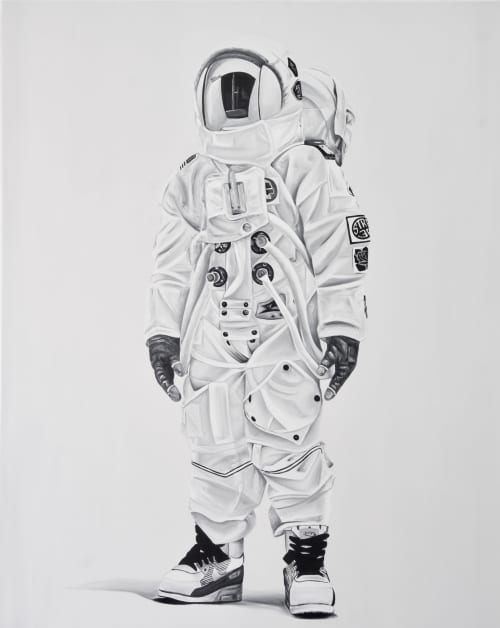 Astro | Oil And Acrylic Painting in Paintings by Ricardo Rodriguez Cosme. Item made of canvas with synthetic