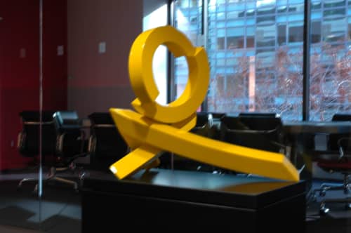 Yellow Rhythm | Ornament in Decorative Objects by Rob Lorenson | Washington DC in Washington. Item composed of steel