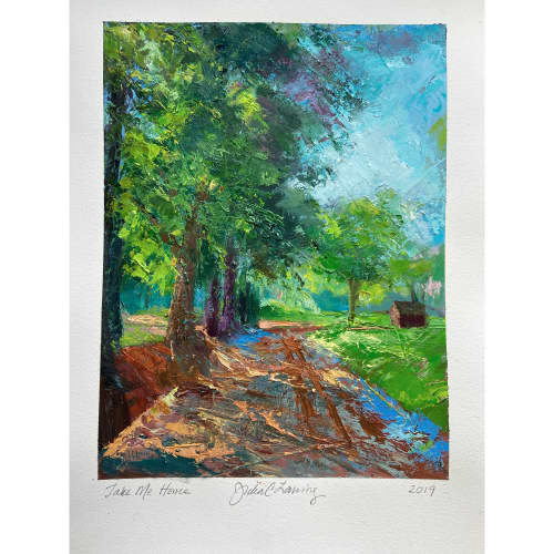 Take Me Home | Oil And Acrylic Painting in Paintings by Julia Lawing Fine Art. Item made of paper with synthetic