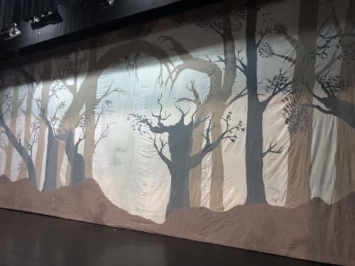 Mural for Giselle performance, Jakarta | Murals by Galih Sakti. Item made of synthetic