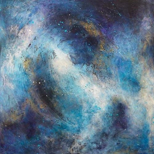 Cosmic Dancer | Oil And Acrylic Painting in Paintings by Heather Thomas Art. Item made of canvas with synthetic