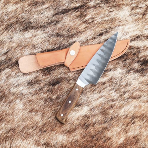 Customizable Forged San Mai Steel Knife by Costantini | Utensils by Costantini Design. Item made of wood with steel