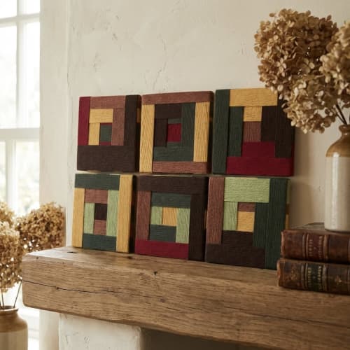 Tesxtil Wall Art Panels for Home Decor | Decorative Frame in Decorative Objects by Sarmal Design. Item composed of canvas & fiber compatible with contemporary and art deco style