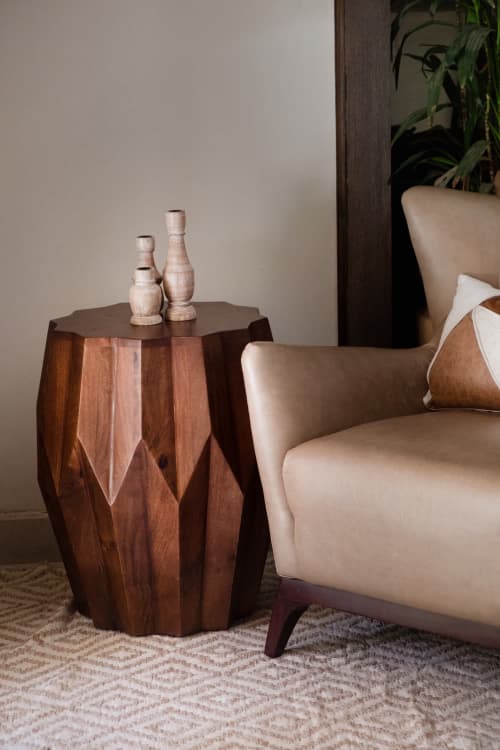 Chantel Solid Wood Side Table | Tables by Mango Furniture Co. Inc.. Item composed of wood in contemporary or transitional style