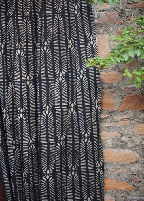 Boho Window Drape | Nue Curtain | Curtains & Drapes by ichcha. Item composed of cotton in boho or minimalism style