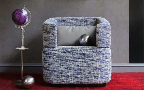 Minio Swivel Armchair | Chairs by LAGU. Item composed of fabric