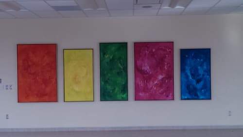 Chakra Healing Series | Oil And Acrylic Painting in Paintings by Candace Wilson Art Studio | Bridgepoint Active Healthcare in Toronto. Item composed of canvas & synthetic