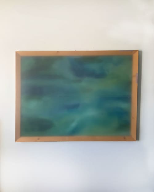 'in between morning light' | Oil And Acrylic Painting in Paintings by caitlin carney. Item composed of synthetic
